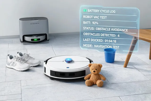 Cleaning appliance test floor